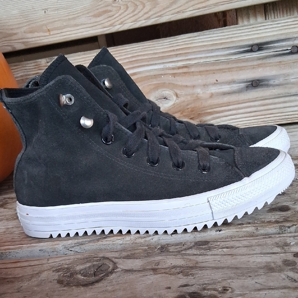 Converse Charcoal High-Top Sneakers - Picture 2 of 14